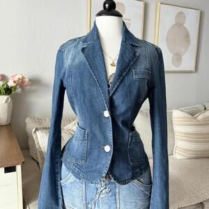 Sisley Denim Tailored Blazer (Made in Italy)